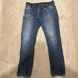 32x32 slim fit stretch David Bitton distressed jeans